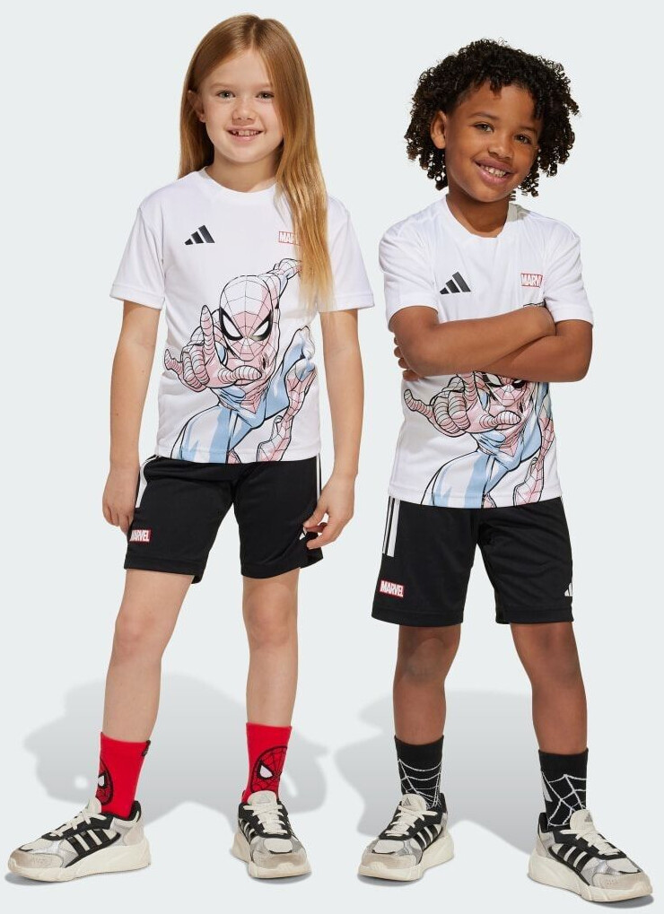 Adidas x Marvel Spider-Man Kids T-Shirt Set white black