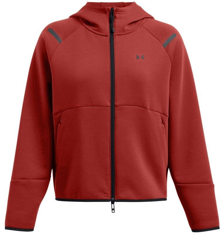 Under Armour Unstoppable Fleece Full Zip earthen orange black