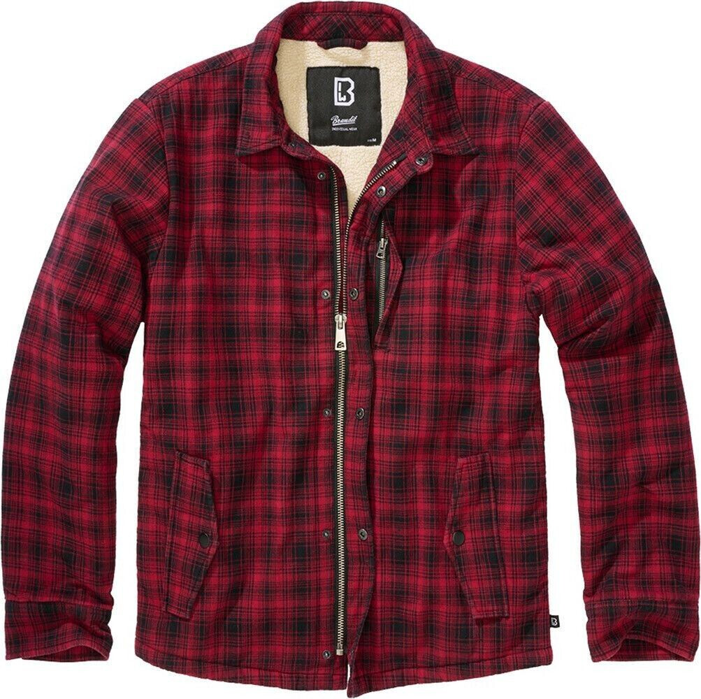 Brandit Classic Sherpa Transitional Jacket red black