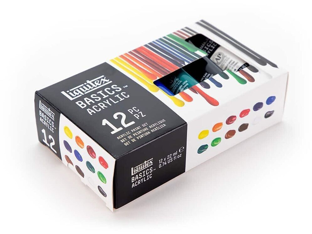 Liquitex Basics Acrylic Paint Set 12x22ml