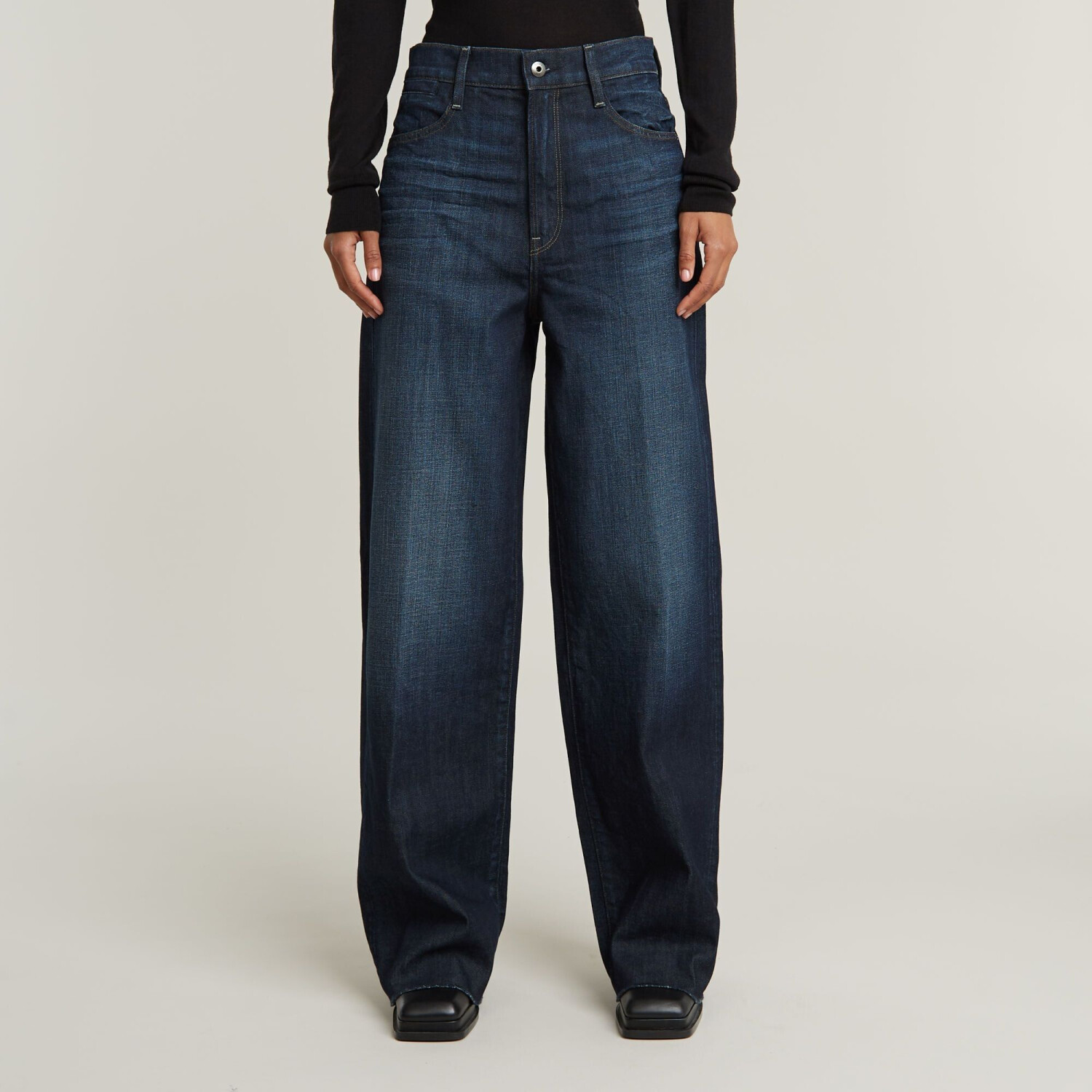 G-Star Deck Ultra High Wide Leg Jeans dark blue D19058-B767-B181