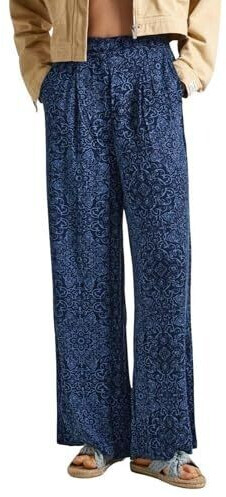Pepe Jeans Colette Print Trousers blue