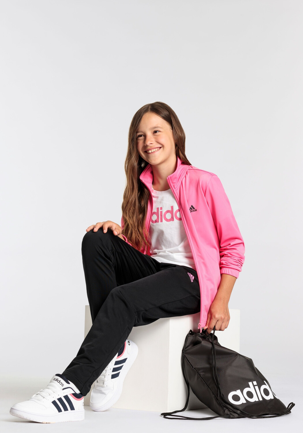 Big girls adidas tracksuit discount