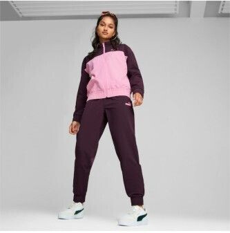 Puma Woven Tracksuit pink purple
