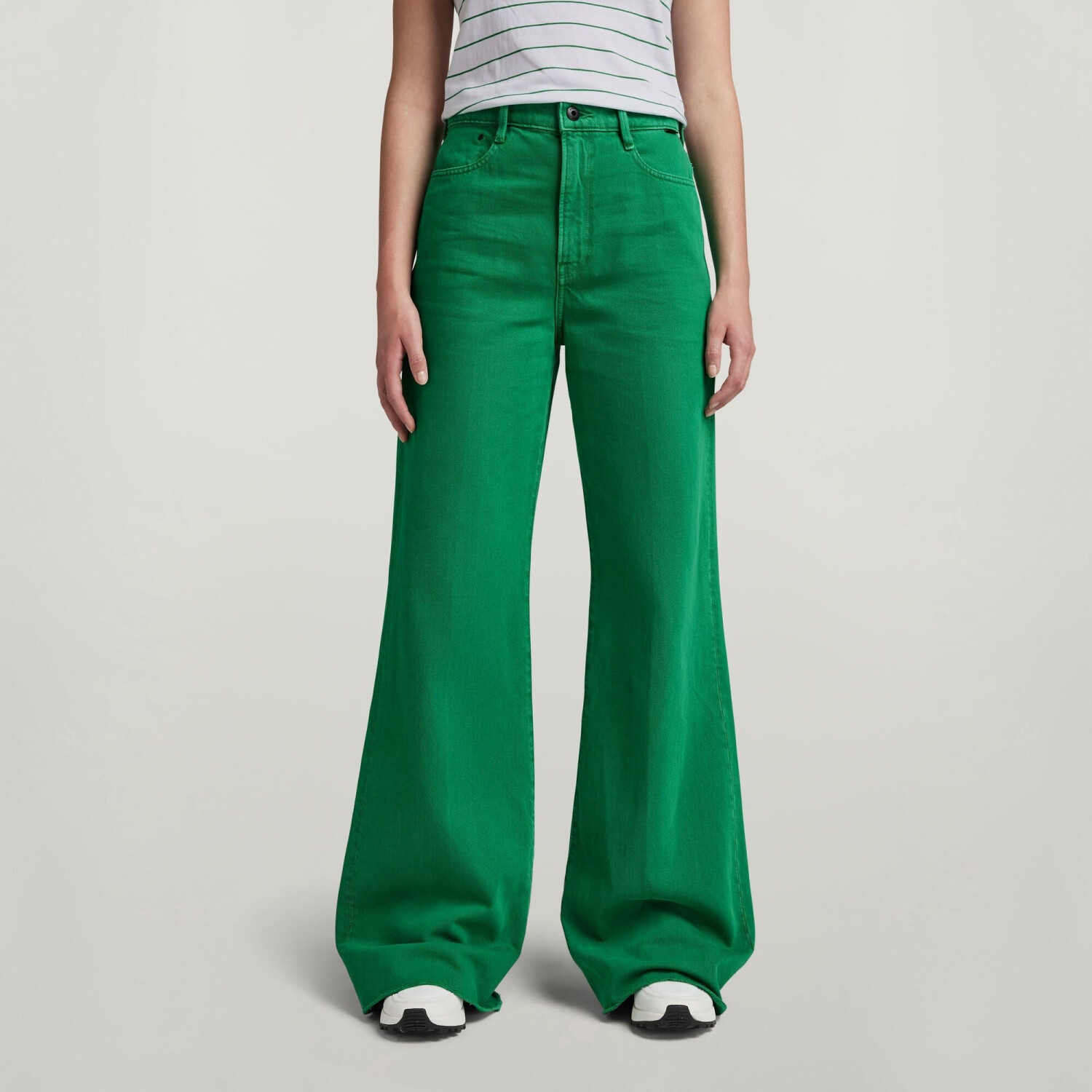 G-Star Deck Ultra High Wide Leg Jeans green D20987-D300-D828