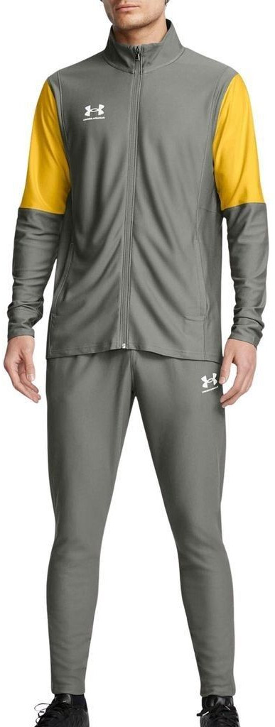 Under Armour Tracksuit 'Challenger' dark yellow silver gray green