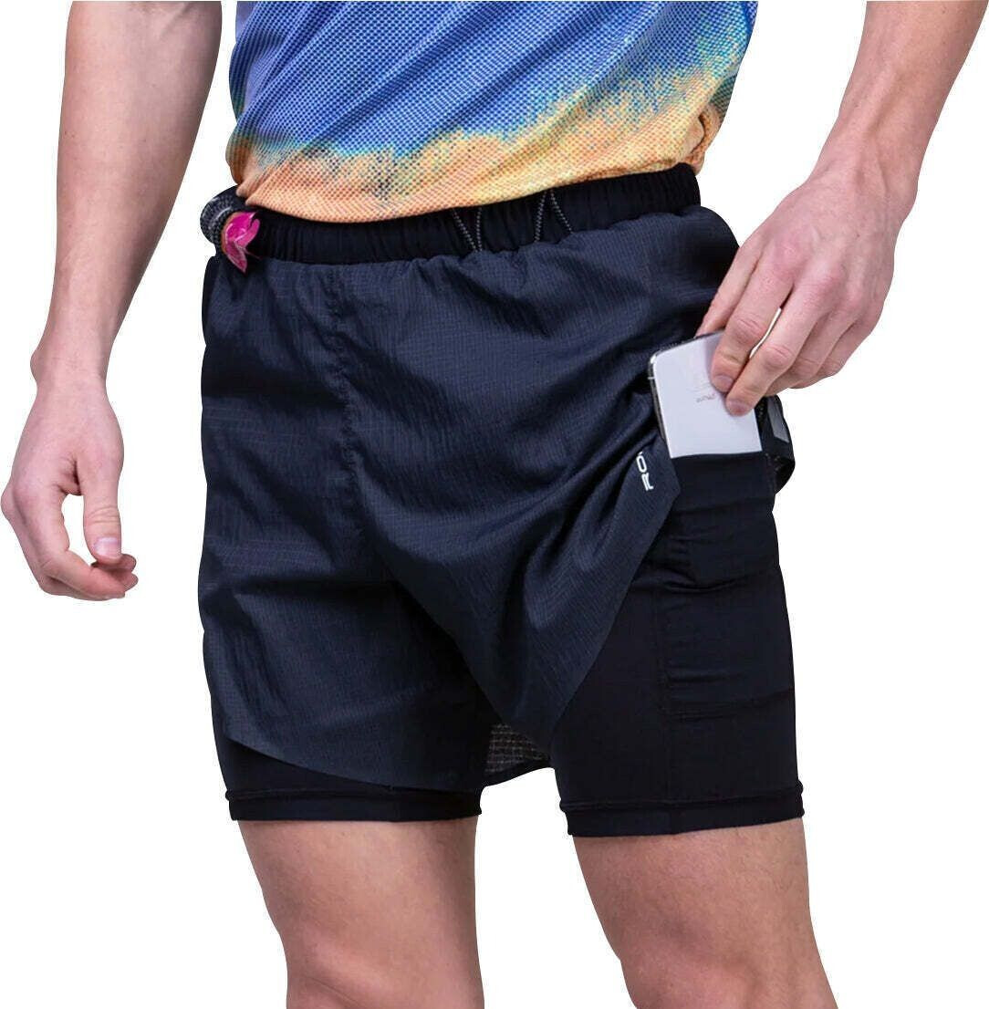 Ronhill Tech Race Twin Shorts black