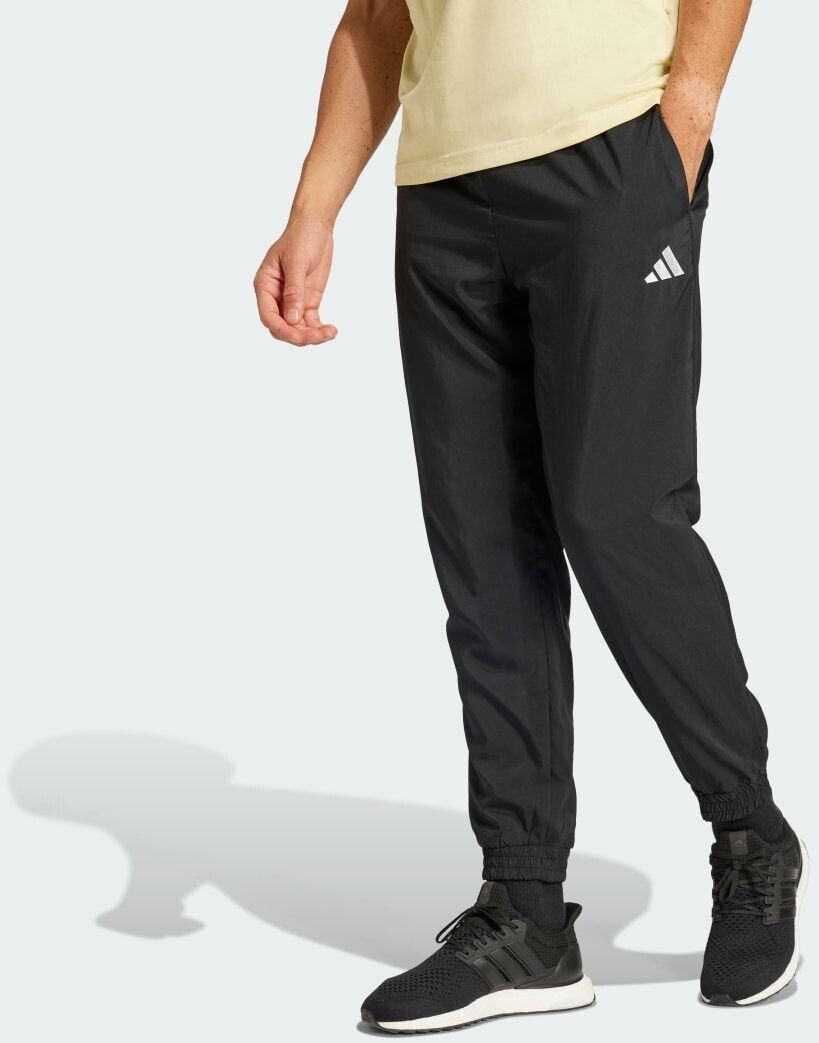 Adidas Essentials Small Logo Stanford Pants black white