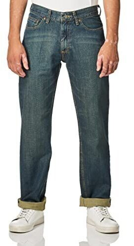 Lee Premium Select Relaxed-Fit Straight Leg Jeans round midnight