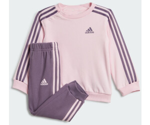 Adidas 3 Streifen Jogginganzug Clear pink Shadow violet ab 28 00 Preisvergleich bei idealo