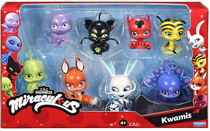 Bandai Miraculous Kwami 8 Figurines
