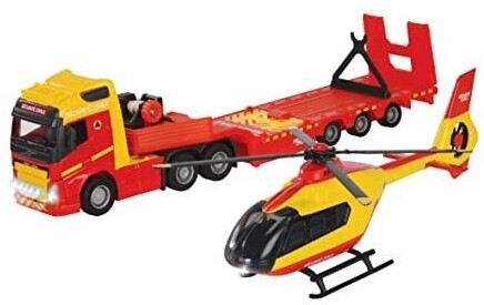 Majorette Volvo Truck + Airbus Police Helicopter