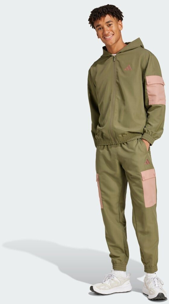 Adidas Woven Cargo Tracksuit olive strata
