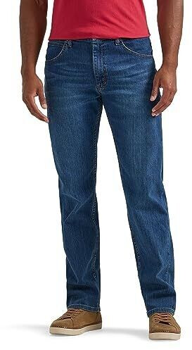 Wrangler Classic Five-Pocket Straight Leg Jeans Blue Ocean Flex