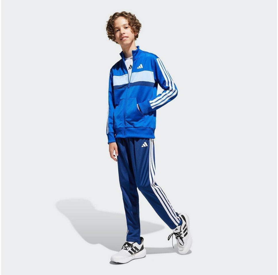 Adidas Tiberio 3 Streifen Tricot Trainingsanzug royal blau weiB glow blau ab 35 88 Preisvergleich bei idealo