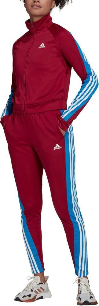 Adidas damen trainingsanzug rot schwarz on sale