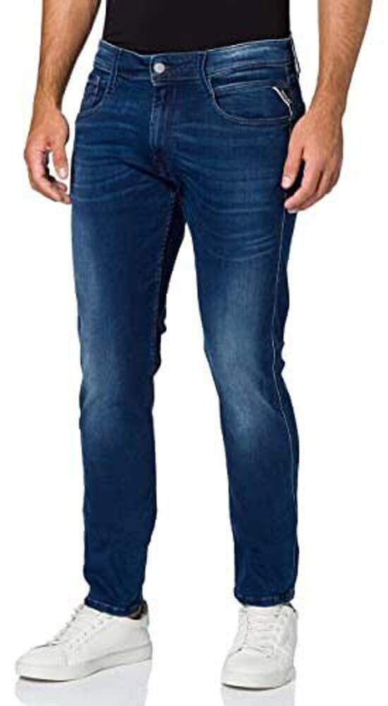 Replay Anbass Slim-Fit Jeans with Power Stretch blue dark blue