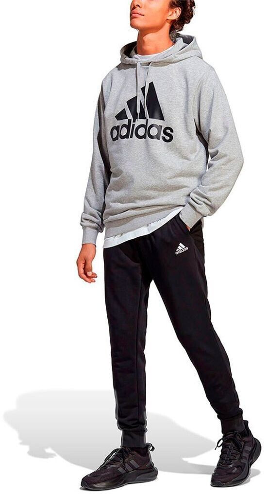 Adidas Big Logo Terry Tracksuit mgreyh black white
