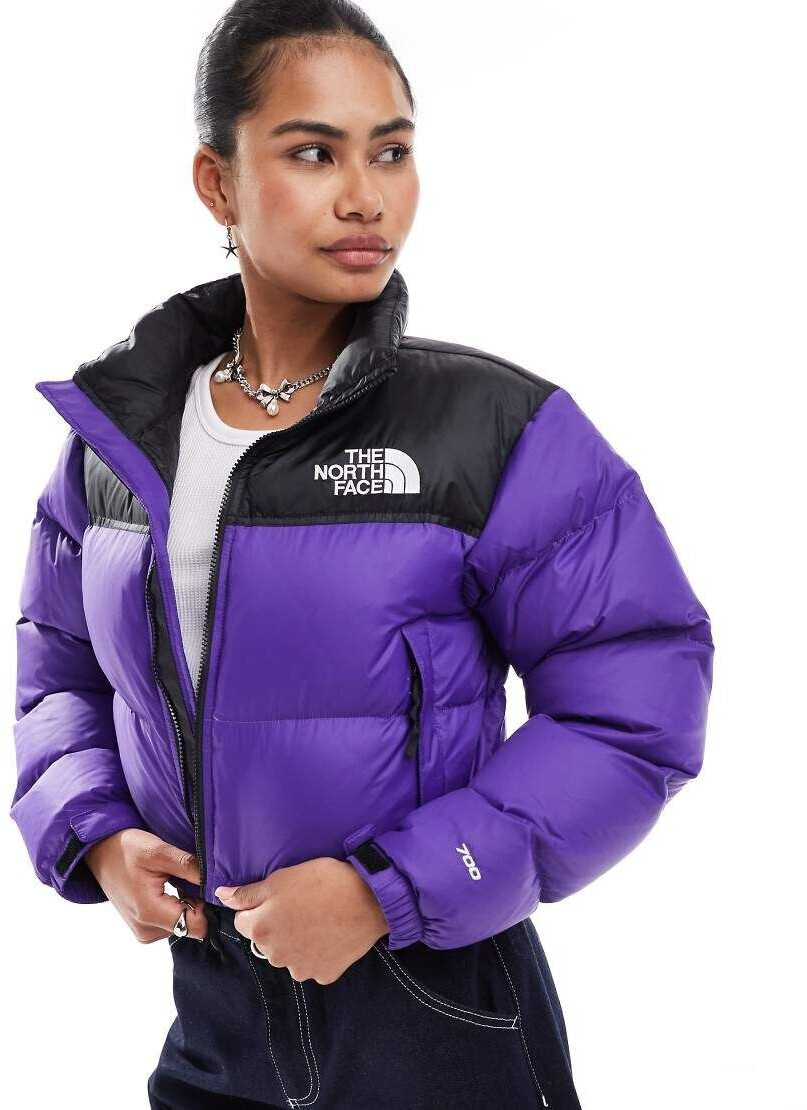 The North Face Retro Nuptse Short Puffer Jacket purple