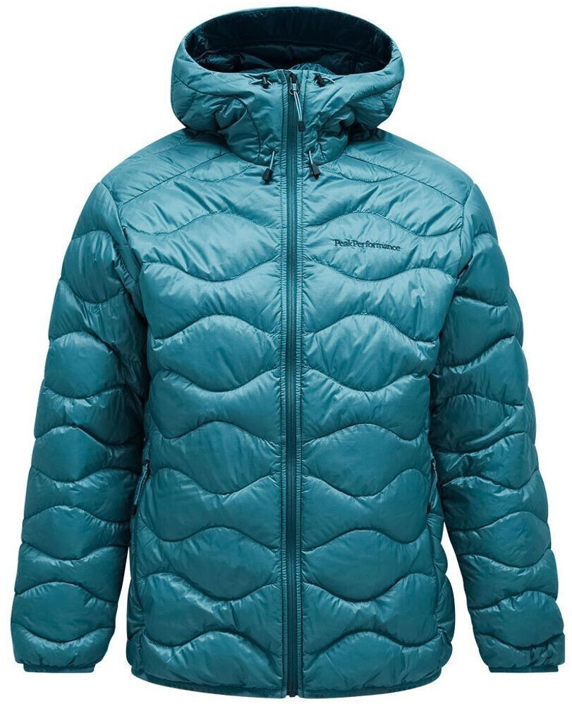 Peak Performance Helium Down Hoodie Jacket turquoise