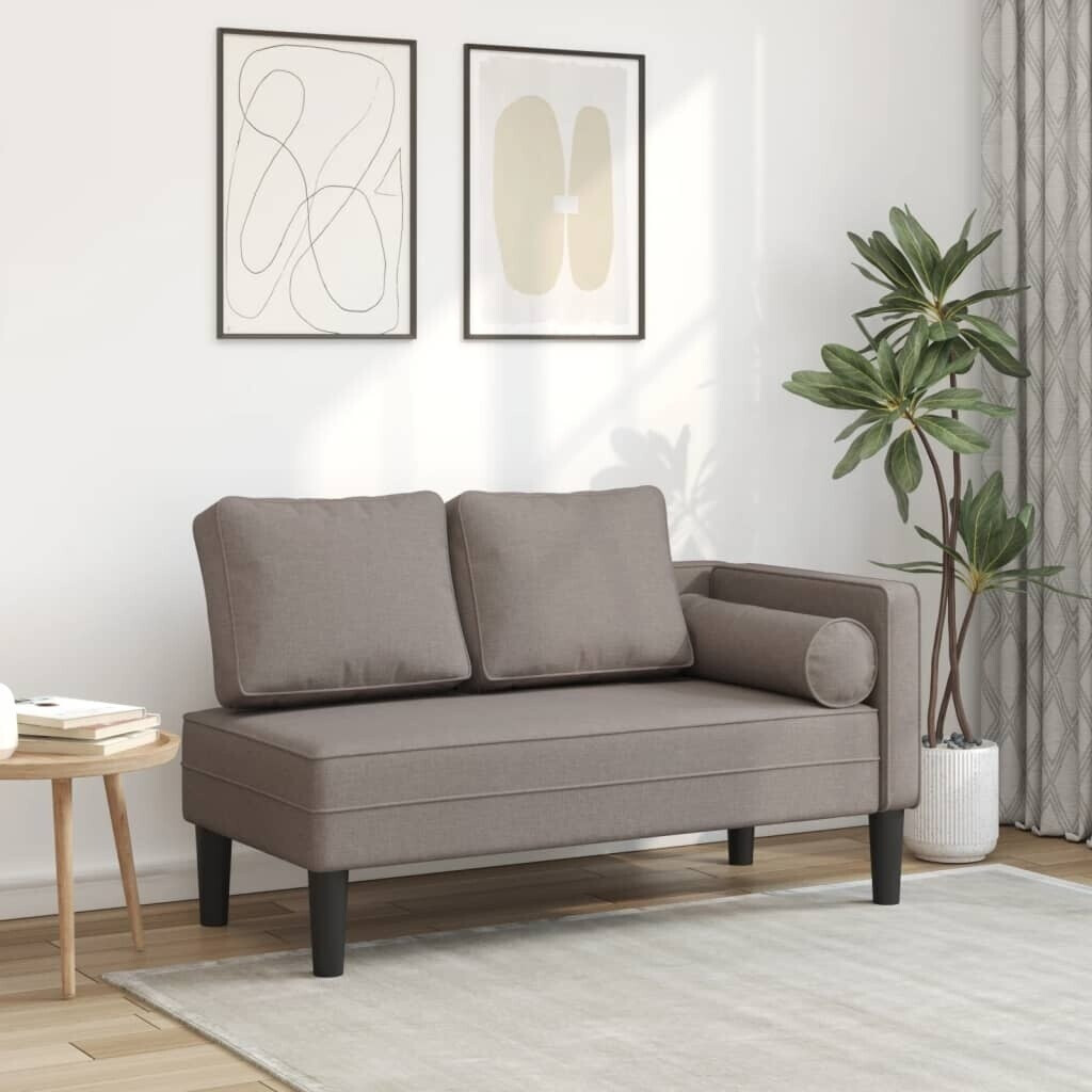 vidaXL Chaise Longue Chaise Longue Dark Green Fabric (4007582)