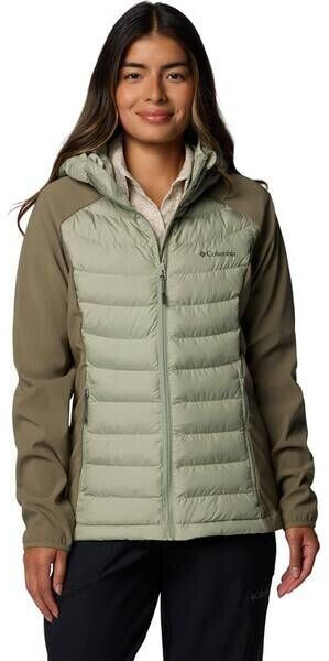 Columbia Powder Lite II Hybrid Hooded Jacket safari stone green