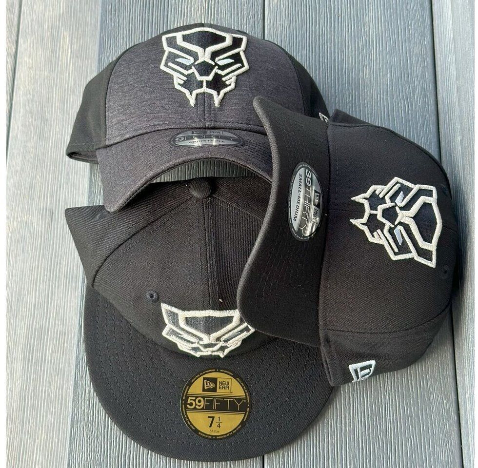 Black panther new era hat cheap