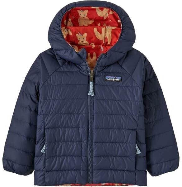 Patagonia Reversible Down Sweater Hoody blue madder red