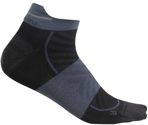 Icebreaker Merino Run Ultralight Micro Running Socks black graphite