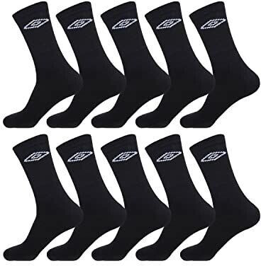 Umbro Durable Men's Sports Socks black 10-pack