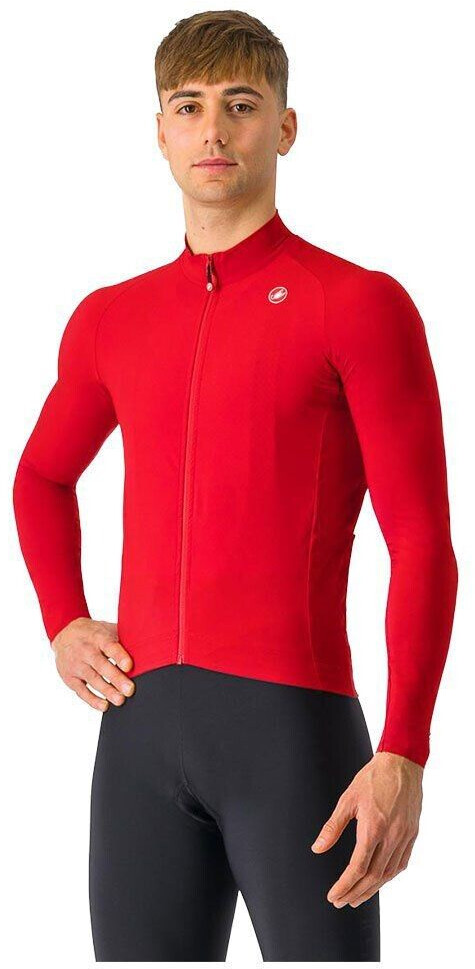 Castelli Aero Race Long Sleeve Jersey fluo red