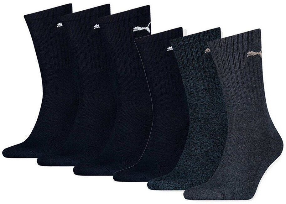 Puma Sportsocken 6er Pack blau schwarz ab 21 95 Preisvergleich bei idealo