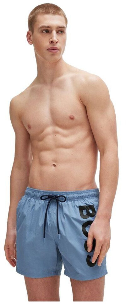 Hugo Boss Swim Shorts Octopus blue with contrasting logo print