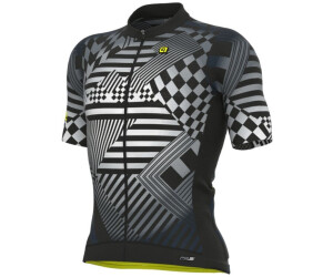 Alé Cycling PRS Checker Kurzarmtrikot grau schwarz