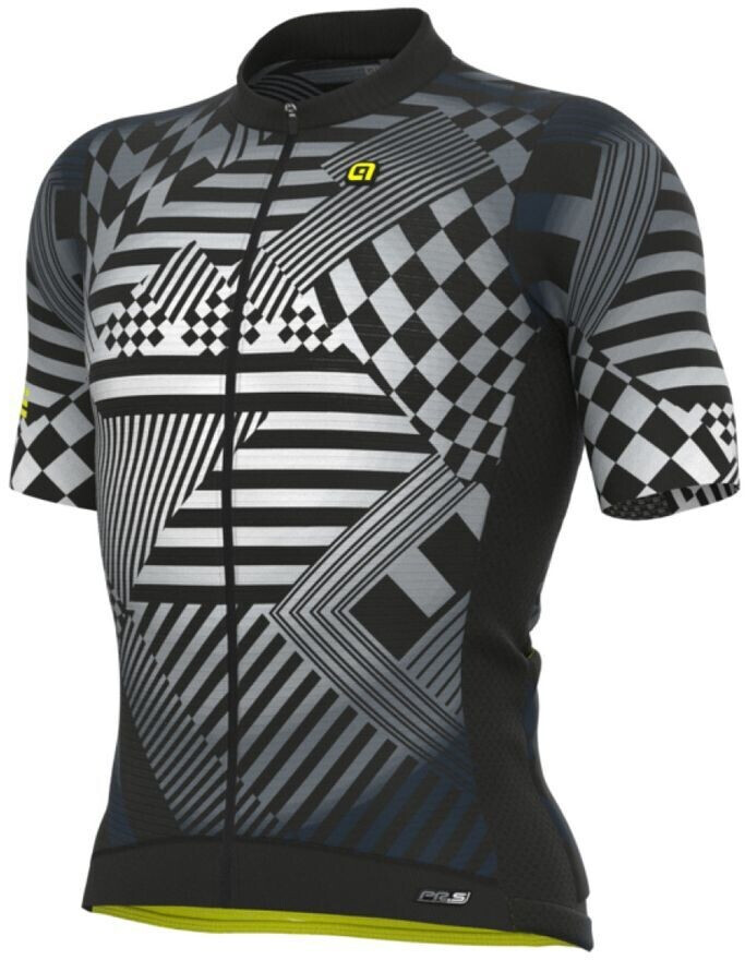 Alé Cycling PRS Checker Kurzarmtrikot grau schwarz