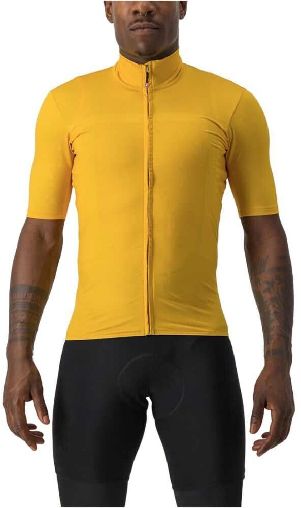 Castelli Pro Thermal Mid Rosso Corsa Short Sleeve Jersey gold