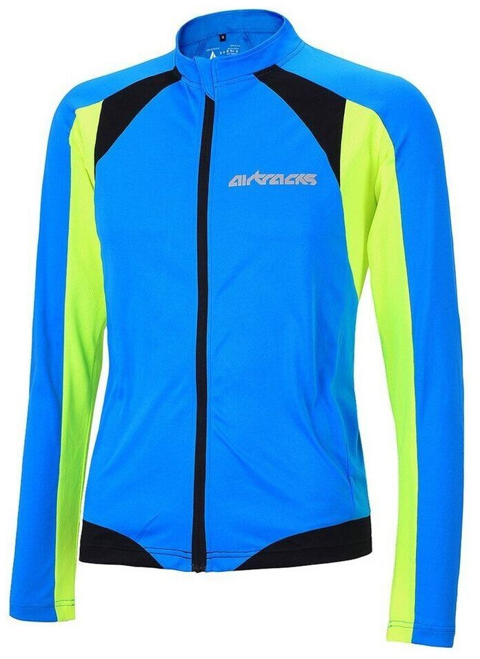 Airtracks Fahrradtrikot Langarm Pro T M blau neon