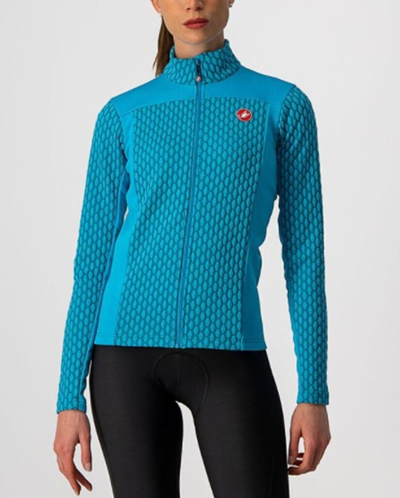 Castelli Sfida Long Sleeve Jersey turquoise sky blue