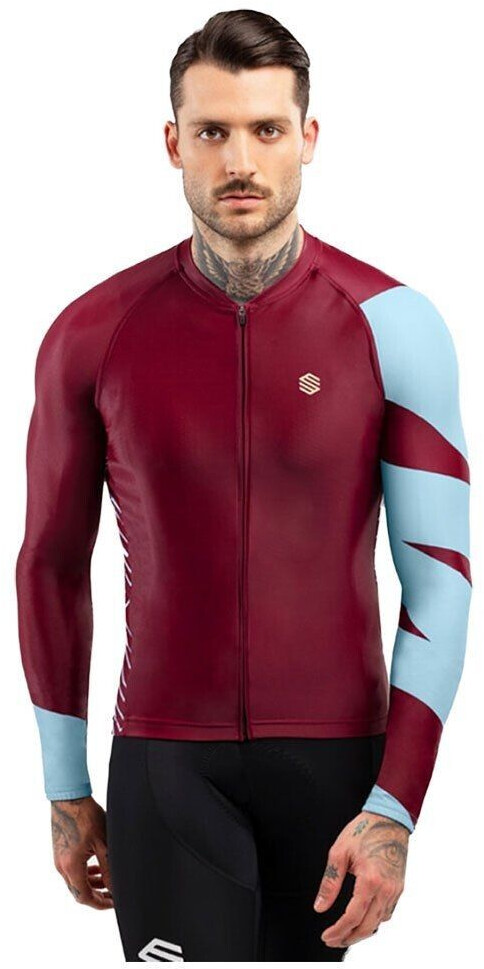 Siroko Cycling Jersey M2 Road Trip burgundy light blue