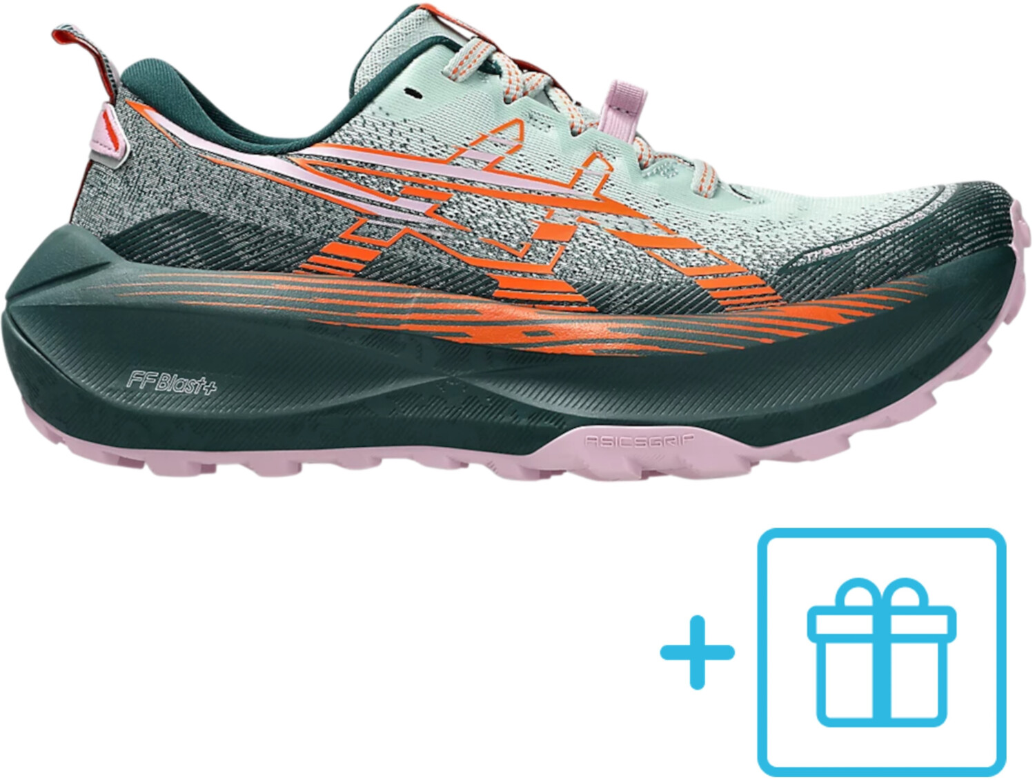Asics Trabuco Max 4 Women (1012B769-400) cold moss/nova orange
