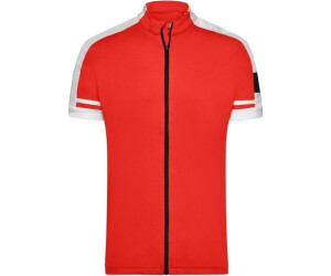 James & Nicholson Bike-T Full Zip Sportives Bike-Shirt rot