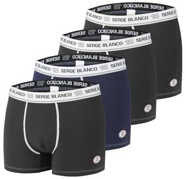 Serge Blanco Boxer SER 1BCX4 C Retro Shorts blue