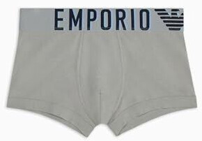 Emporio Armani Stretch Cotton Megalogo Trunks stone