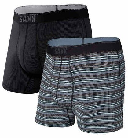 Saxx Quest Boxers black grey light blue