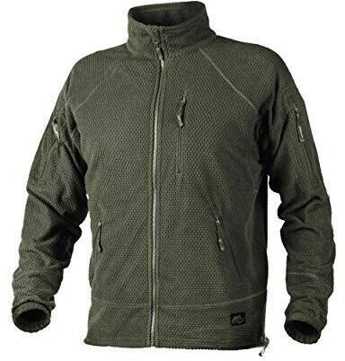 Helikon-Tex® Alpha Tactical Grid Fleece Military Cadet Combat Jacket olive green