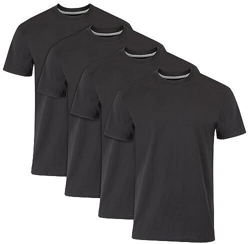 Hanes Ultimate Crew T-Shirt FreshIQ 4-Pack black