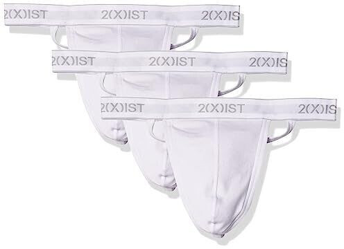 2(x)ist Essential Cotton Y-Back Thong 3-Pack