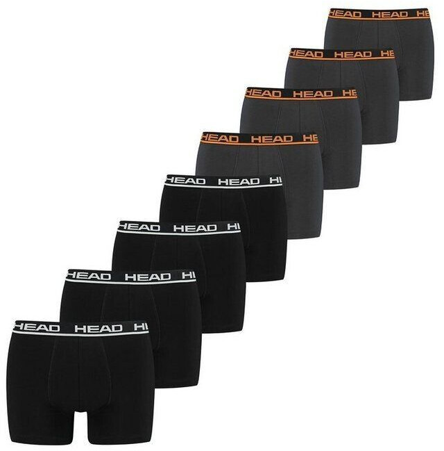 Head Boxers 8P black dark grey