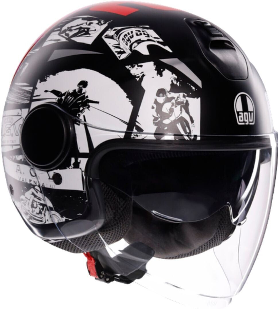 AGV Eteres History noir/blanc/rouge