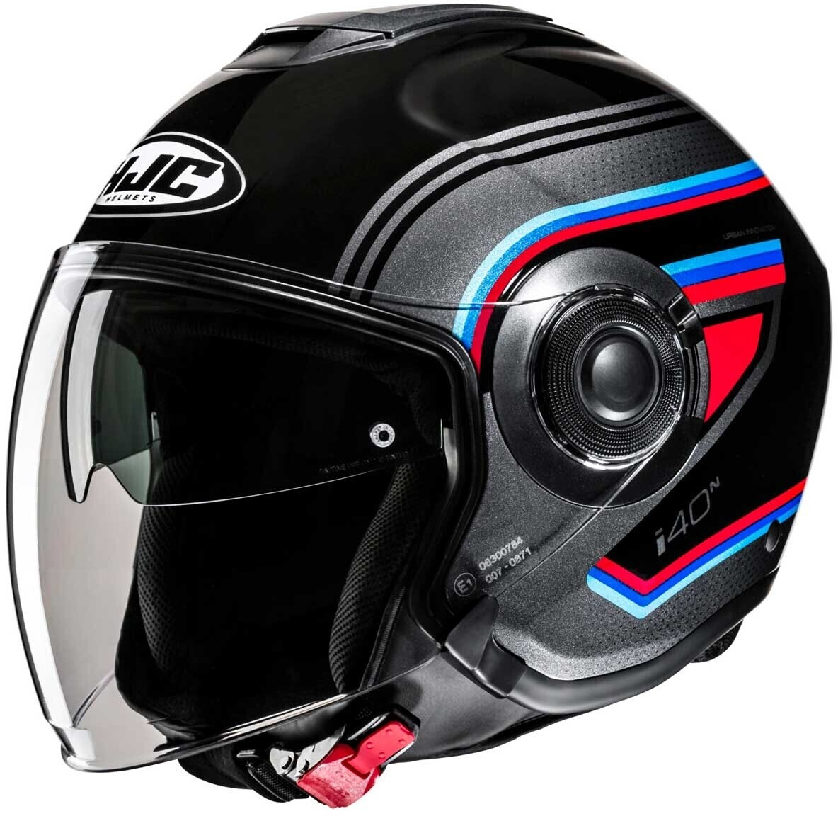 HJC i40N Linia noir/gris/rouge